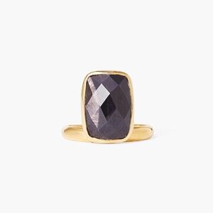 NWT CHAN LUU GOLD VERMEIL HYPERSTHENE GEMSTONE STATEMENT CLIFF RING